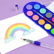AQUAREL·LES MILAN FLUO - METAL. CAPSA 12 PASTILLES ASSORTIDES