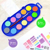 AQUAREL·LES MILAN FLUO - METAL. CAPSA 12 PASTILLES ASSORTIDES
