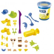 MALETI PASTA TOVA SOFT DOUGH. 4 POTS AMB EINES.CARES DIVERTIDES