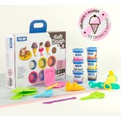 MALETI PASTA TOVA SOFT DOUGH. 6 POTS AMB EINES.GELAT I GOFRES