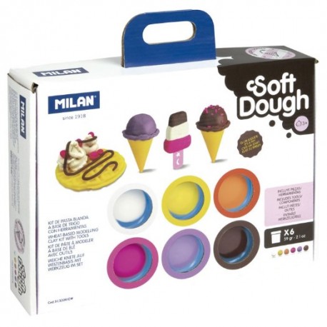 MALETÍ PASTA TOVA SOFT DOUGH. 6 POTS AMB EINES. GELAT I GOFRES