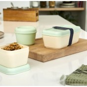 RECIPIENT HERMÈTIC ALIMENTS. RECTANGULAR 20.6X10X7.4 CM.VERD