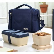 RECIPIENT HERMÈTIC ALIMENTS. RECTANGULAR 20.6X10X7.4 CM.BLAU