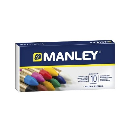COLORS CERA GRASSA MANLEY. CAPSA 10 BARRES ASSORTIDES