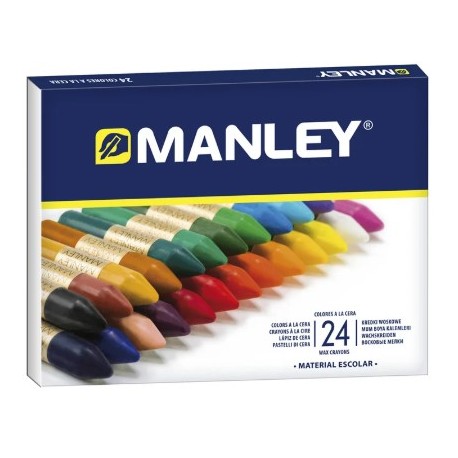 COLORS CERA GRASSA MANLEY. CAPSA 24 BARRES ASSORTIDES