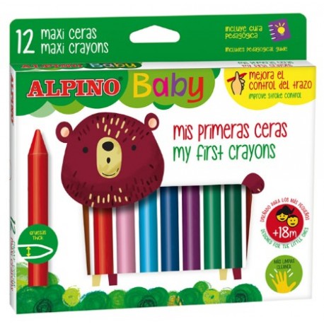 COLORS CERA ALPINO BABY. CAPSA 12 BARRES ASSORTIDES. AMB GUIA