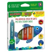 RETOLADOR CERA ALPINO BABY. CAIXA 6 COLORS ASSORTITS