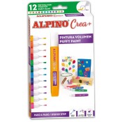 PINTURA 3D ALPINO CREA. CAIXA 12 COLORS ASSORTITS