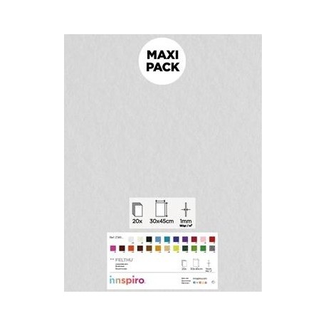 FELTRE ARTESANIA. PLACA 300 X 450 MM: BLANC