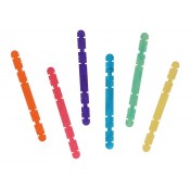 PALS FUSTA MANUALITATS 5 COLORS ASSORTITS. 100 UNITATS