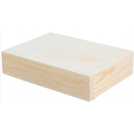 CAIXA FUTA PI RECTANGULAR 15 X 11 X 3,5 CM PER DECORAR