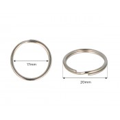 ANELLA DOBLE PER CLAUER METÀLIC 20 MM. 24 UNITATS