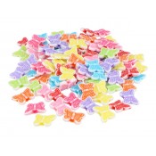 POT COMPTES DE PLÀSTIC PAPALLONES MULTICOLOR OPAC 15X12 MM 600 U