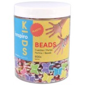 POT COMPTES DE PLÀSTIC PAPALLONES MULTICOLOR OPAC 15X12 MM 600 U
