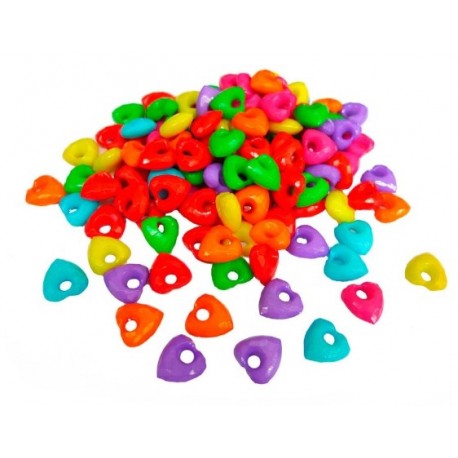 POT COMPTES DE PLÀSTIC. CORS MULTICOLORS OPAC 12,5 X 6 MM. 380 UNITATS