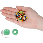 POT ROCALLA DE VIDRE OPAC RODONA ASSORTITS 3.8 MM 500 GRS.