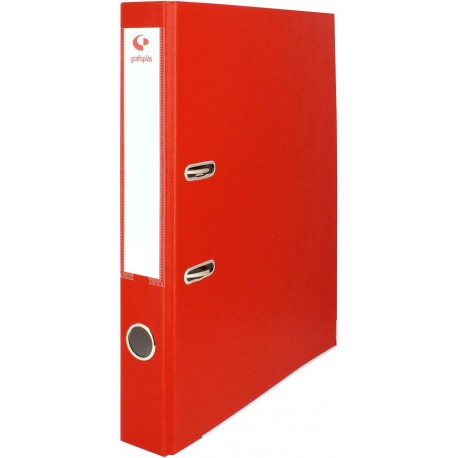 ARXIVADOR PALANCA COLOR AMB ENCAIX. FOLI LLOM ESTRET 45 MM: VERMELL