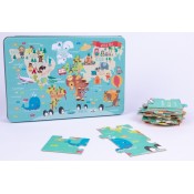 PUZZLE 24 PECES MAPAMUNDI