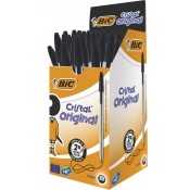 BOLÍGRAF BIC CRISTALL. PUNTA NORMAL NEGRE