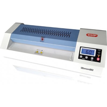 PLASTIFICADORA A3 DHP TITANIUM 320. TEMPERATURA AJUSTABLE. QUATRE RODETS