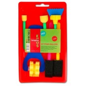 KIT CORROS, PINZELLS I FORMES DE ESCUMA AMB SAFATA