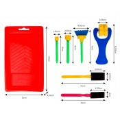 KIT CORROS, PINZELLS I FORMES DE ESCUMA AMB SAFATA