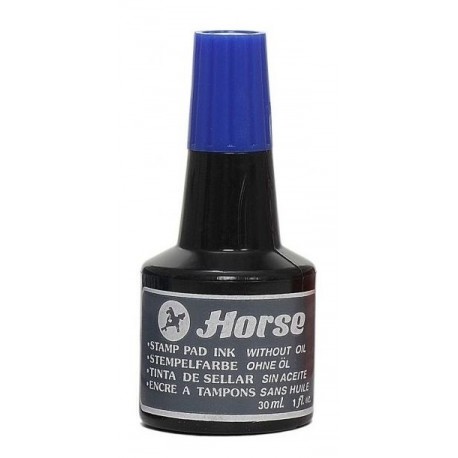 TINTA SEGELLAR PER A TAMPÓ HORSE. FLASCÓ 28 ML: BLAU