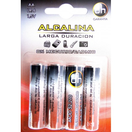 PILES ULTRA ALCALINES LR6. CAIXA 4 UNITATS