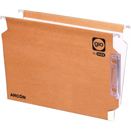 VISOR PLÀSTIC SUPERIOR PER A CARPETES PENJANTS. PAQUET 25 UNITATS