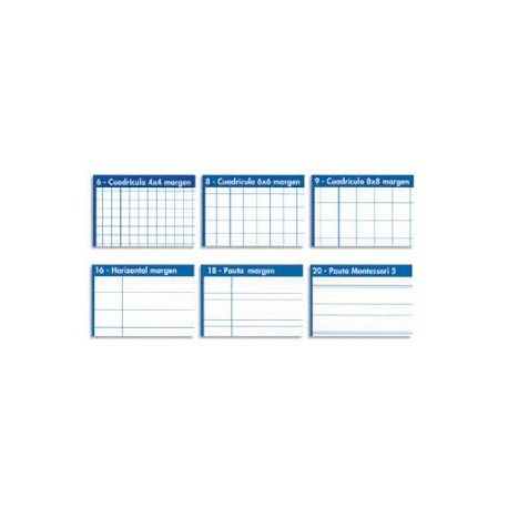 DIN A4 MONTESSORI 5 MM PLANTAT. PAQUET 500 FULLS PLANTATS 2F