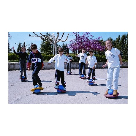 SKIPIBALL. PILOTA SALTADORA AMB SUPERFÍCIE PLANA 20 CM.
