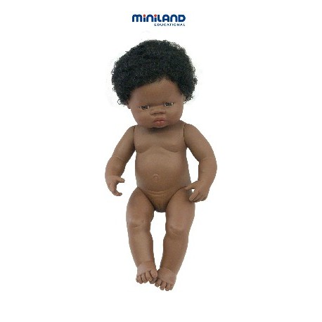 NINOT AFRICÀ AMB SEXE 38 CM. NENA. JOGUINA A PARTIR DE 3 ANYS.