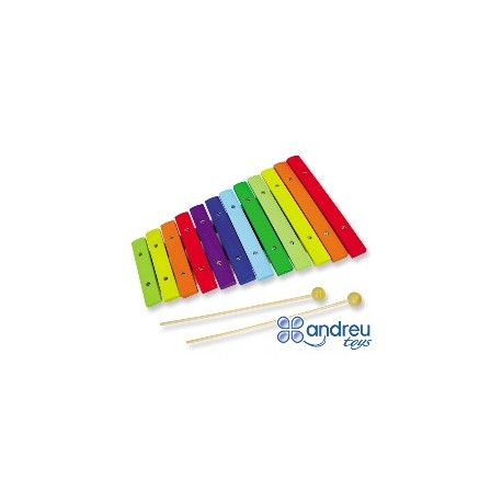 XILOFON FUSTA 31 x 23 x 4 CM. JOGUINA A PARTIR DE 3 ANYS.