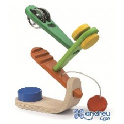 OFERTA - ARBRE MUSICAL DE FUSTA AMB 4 INSTRUMENTS