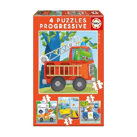 PUZZLE PROGRESSIU 6 - 9 - 12 - 16 PECES PATRULLA RESCAT. JOGUINA A PARTIR DE 18 MESOS