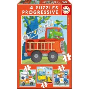 PUZZLE PROGRESSIU 6 - 9 - 12 - 16 PECES PATRULLA RESCAT. JOGUINA A PARTIR DE 18 MESOS