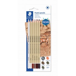 LLAPIS SÈPIA PASTEL STAEDTLER LUMOGRAF IL.LUMINADOR 6 UNITATS DIFERENTS COLORS