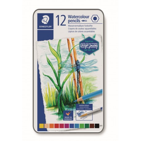 LLAPIS COLORS AQUAREL·LABLES STAEDTLER 14610C M12. MINA SUAU 12 COLORS ASSORTITS