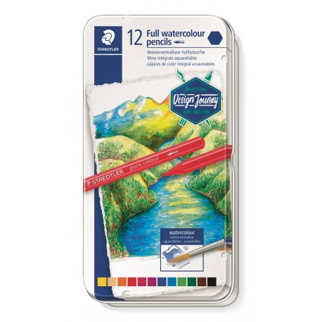 LLAPIS COLORS AQUAREL·LABLE STAEDTLER. PURA MINA 12 COLORS ASSORTITS