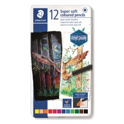 LLAPIS COLORS STAEDTLER 149M12. SUPER SOFT CAPSA 12 COLORS ASSORTITS