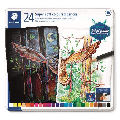 LLAPIS COLORS STAEDTLER 149M24. SUPER SOFT CAPSA 24 COLORS ASSORTITS