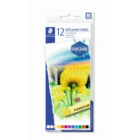 LLAPIS PASTEL SUAU STAEDTLER 2430 C12. CAPSA 12 BARRES ASSORTIDES