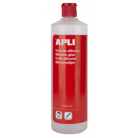 ADHESIU SILICONA TRANSPARENT APLI. POT 500 ML