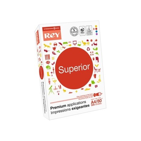 DIN A4 REY SUPERIOR PAPER OFFSET 80 GRS. PAQUET 500 FULLS