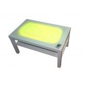 TAULA DE LLUM 90 X 55 X 45 CM. FUSTA LACADA. 12 COLORS DIFERENTS DE LLUMS.  JOGUINA A PARTIR DE 3 ANYS.