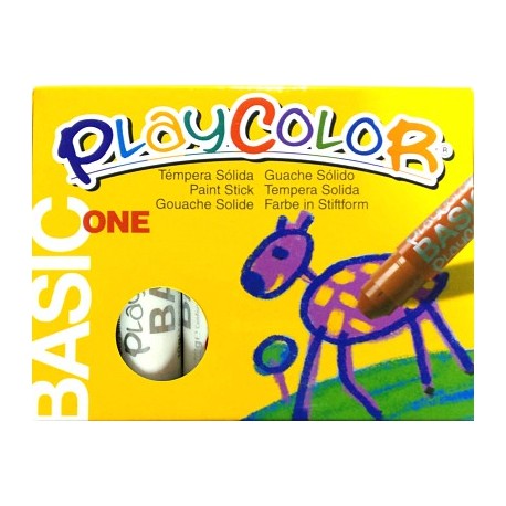 CAIXA RETOLADOR PLAYCOLOR KIDS ONE. 10 GRS. 12 UNIT. COLOR: BLANC