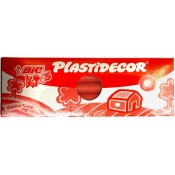 COLORS CERA PLÀSTICA PLASTIDECOR. CAPSA 25 BARRES UNICOLORS: VERMELL