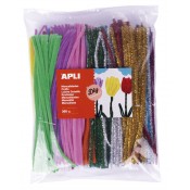 NETEJA-PIPES 30 CM. BOSSA 360 UNITATS. MULTICOLOR I BRILLANTS