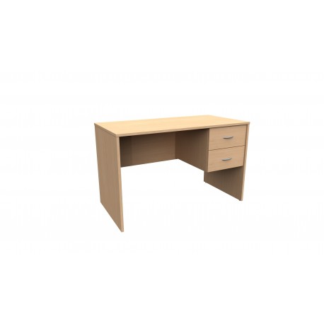 TAULA D'OFICINA FUSTA AMB CALAIXOS. 120 x 60 x 75 CM.