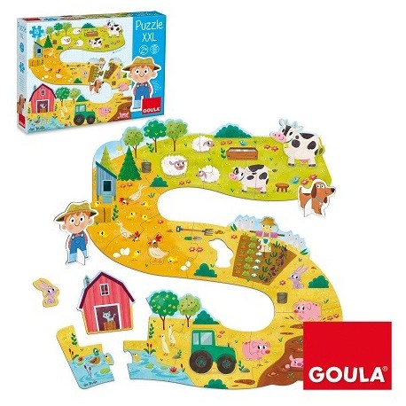 PUZZLE GRANJA XXL. 18 PECES XXL AMB 2 PERSONATGES PER JUGAR. JOGUINA A PARTIR DE 2 ANYS